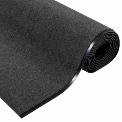 Tapis d'entrée lavable anthracite 120x350 cm 