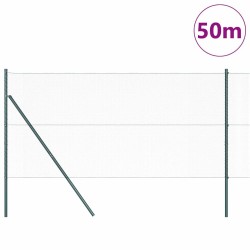 Clôture Hexagonale Grise 1x50 m Acier 