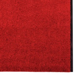 Tapis de bienvenue lavable rouge 120x350 cm 
