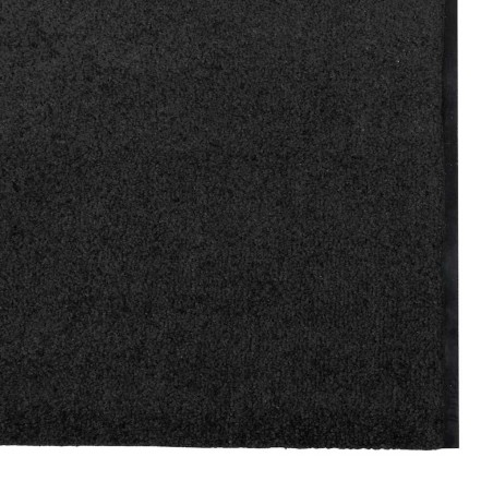 Tapis de sol lavable noir 120x350 cm 