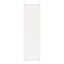 Store plissé blanc 55x200 cm largeur du tissu 54,4 cm polyester 