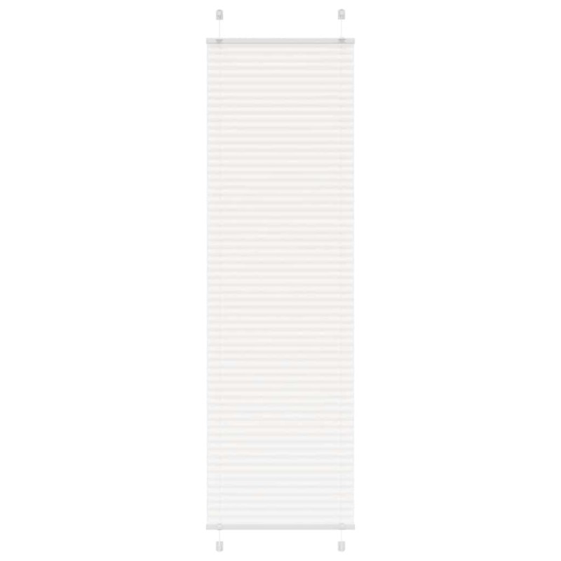 Store plissé blanc 55x200 cm largeur du tissu 54,4 cm polyester 