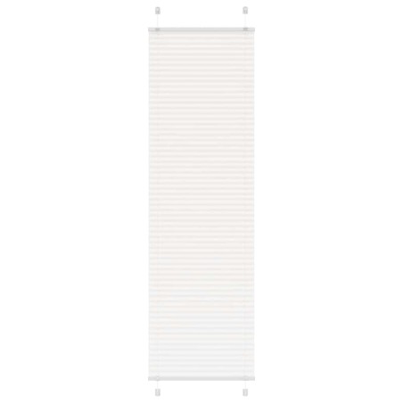 Store plissé blanc 55x200 cm largeur du tissu 54,4 cm polyester 