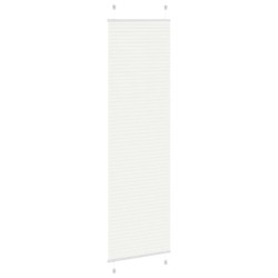 Store plissé blanc 55x200 cm largeur du tissu 54,4 cm polyester 