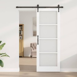 Porte Coulissante avec Kit 'ORKDAL'Blanc 78x211 cm 