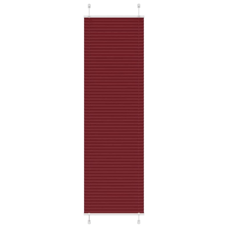 Store plissé rouge bordeaux 55x200 cm largeur du tissu 54,4 cm 