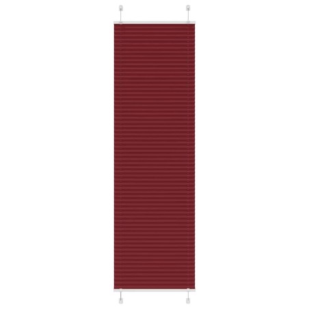 Store plissé rouge bordeaux 55x200 cm largeur du tissu 54,4 cm 