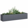 Jardinière anthracite 200x40x40 cm acier laminé à froid 