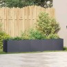 Jardinière anthracite 200x40x40 cm acier laminé à froid 