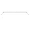 Auvent Manuel Blanc 4 x 2 m Aluminium, Tissu 
