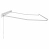 Auvent Manuel Blanc 4 x 2 m Aluminium, Tissu 