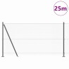 Set de clôture Set de 2 Gris Acier 25 x 1,2 m Résistant 