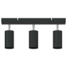 Projecteur de Plafond 3 Voies Ajustable Noir GU10 