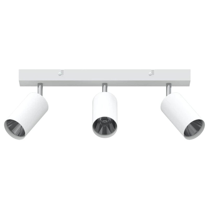 Projecteur de plafond 3 voies ajustable blanc GU10 