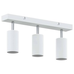 Projecteur de plafond 3 voies ajustable blanc GU10 