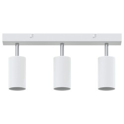 Projecteur de plafond 3 voies ajustable blanc GU10 