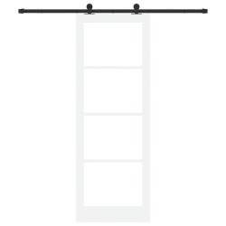 Porte coulissante avec kit quincaillerie 'ORKDAL'Blanche 83x232 cm 