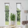 Store de Fenêtre avec des rideaux Autre Noir 80 x 130 cm Aluminium 