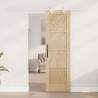 Porte coulissante avec matériel 61x198.5 cm en bois massif de pin 