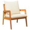 Chaises de jardin 2 pcs 59,5 x 65 x 71,5 cm Bois massif d'acacia 