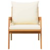 Chaises de jardin 2 pcs 59,5 x 65 x 71,5 cm Bois massif d'acacia 