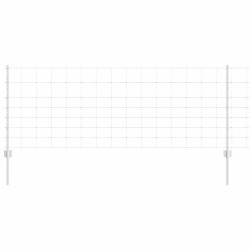 Posts de clôture 11 pcs U-Channel 80 cm Acier galvanisé 