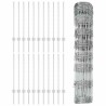 Posts de clôture 11 pcs U-Channel 80 cm Acier galvanisé 