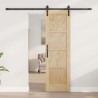 Porte coulissante avec quincaillerie 61x198,5 cm en pin massif 