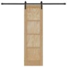 Porte coulissante avec quincaillerie 61x198,5 cm en pin massif 