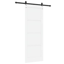 Porte coulissante avec kit quincaillerie 'ORKDAL'en pin massif 