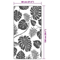 Tapis d'extérieur ARAKIL vert 80x150 cm PP 