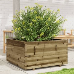 Jardinière 90x90x49,5 cm bois de pin imprégné 