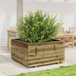 Jardinière 90x90x49,5 cm bois de pin imprégné 
