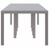 Table de Jardin Gris Clair 300x100x73 cm Poly Rattan 