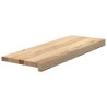 Marches d'escalier 8 pcs non traité 70x25x2cm bois chêne massif 