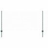 Poteaux de clôture 11 pcs U-Channel Vert 100 cm Acier 