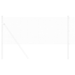 Panneau de clôture Argent 0.4 x 10 m Acier galvanisé 
