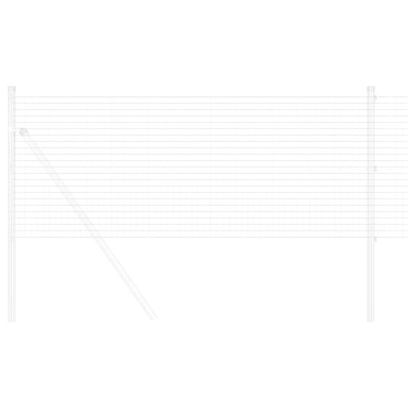 Panneau de clôture Argent 0.4 x 10 m Acier galvanisé 