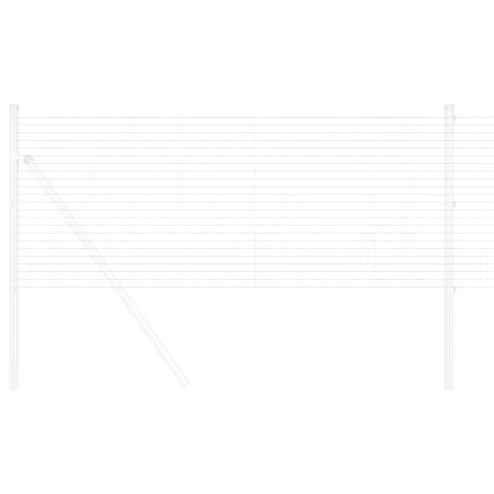 Panneau de clôture Argent 0.4 x 10 m Acier galvanisé 