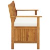 Banc de rangement de jardin Bois d'acacia solide 120x63x84 cm 