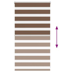 Store zèbre marron 70x100 cm largeur du tissu 65,9 cm polyester 
