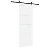Porte coulissante avec quincaillerie 'ORKDAL'en bois de pin blanc 