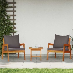 Chaises de jardin 2 pcs 59,5x65x71,5 cm Bois massif 