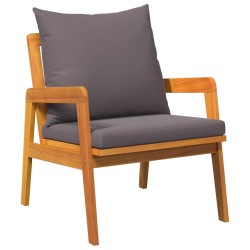Chaises de jardin 2 pcs 59,5x65x71,5 cm Bois massif 