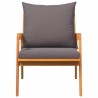 Chaises de jardin 2 pcs 59,5x65x71,5 cm Bois massif 