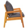 Chaises de jardin 2 pcs 59,5x65x71,5 cm Bois massif 