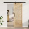 Porte coulissante avec quincaillerie "ORKDAL" en bois massif de pin 