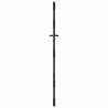 Porte de Jardin Noir 105 x 175 cm Acier peint par poudre 