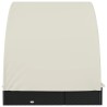 Transat 2 places avec toit rond noir 211x112x140 cm 