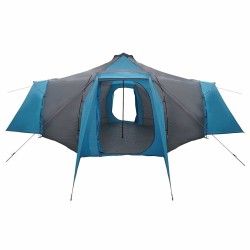 Tente Tipi famille en bleu, pour 8 personnes et super étanche 